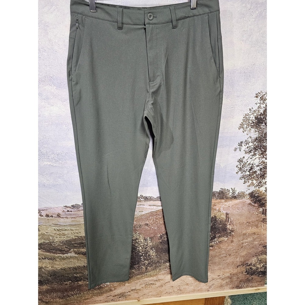 SKYR Pants Mens 32x32 Olive Slim Fit Stretch Performance Golf‎ Khaki Chino NEW